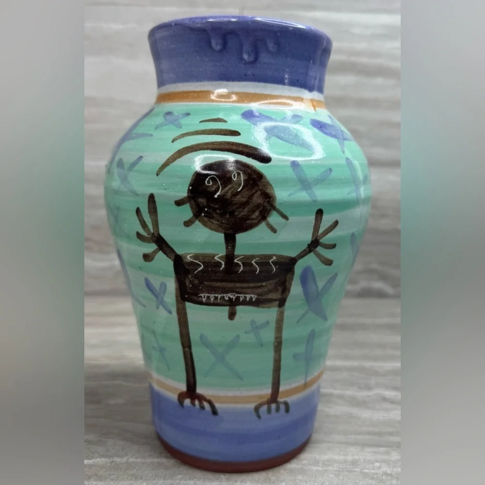 VTG The Potter’s Garden Vase by Georgia Starr Newman of Taos New Mexico